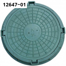 Люк полимерно-песчаный (полимерпесчаный) тип Л круглый, ПП d = 740мм
